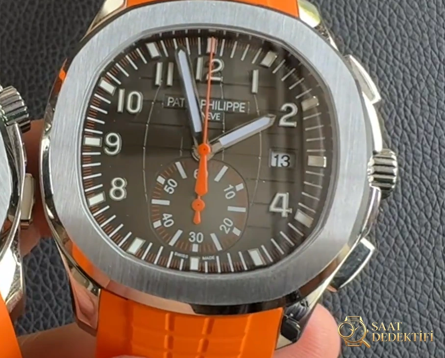 P1 Factory Patek Philippe Aquanaut 5968 Kasa ve Kadran Görünümü