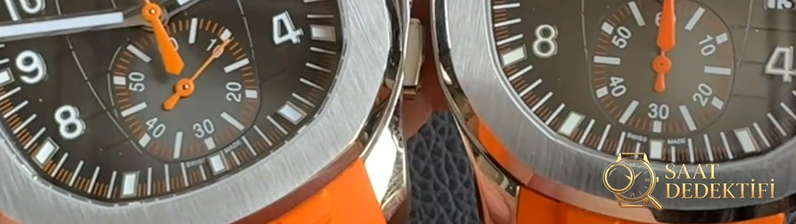 Patek Philippe Aquanaut 5968 Saat 6 Kronograf Alt Kadran Mekanizma Farkı