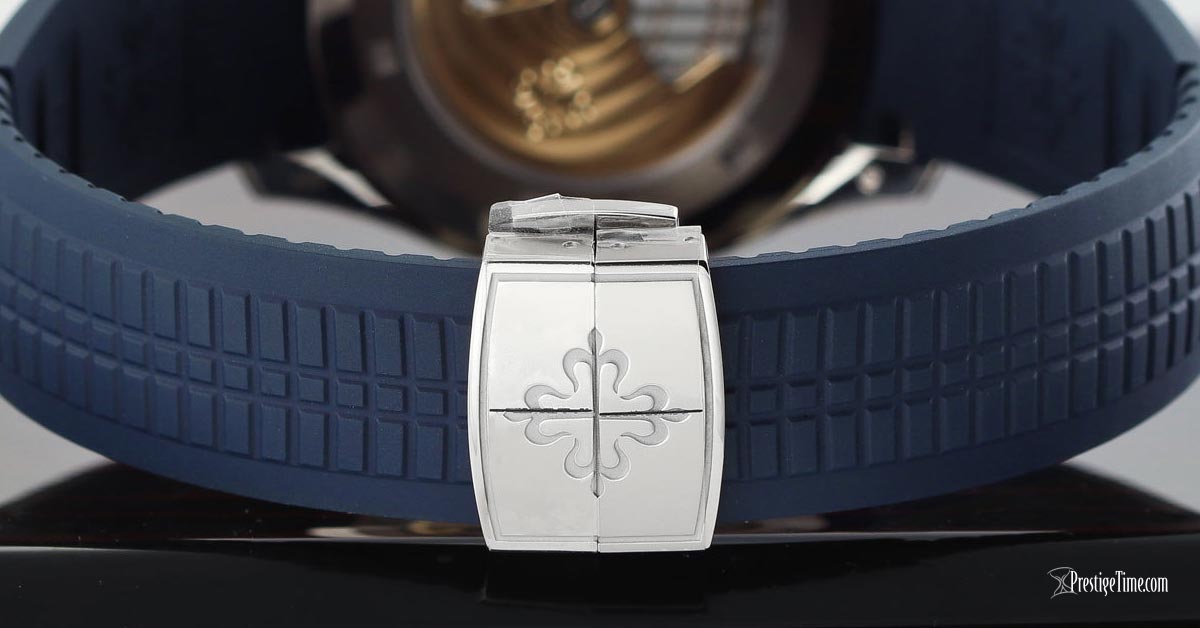 Patek Philippe Aquanaut Jumbo 20th Yıl Dönümü Edition 5168G 001 Kapama Tokası Closed