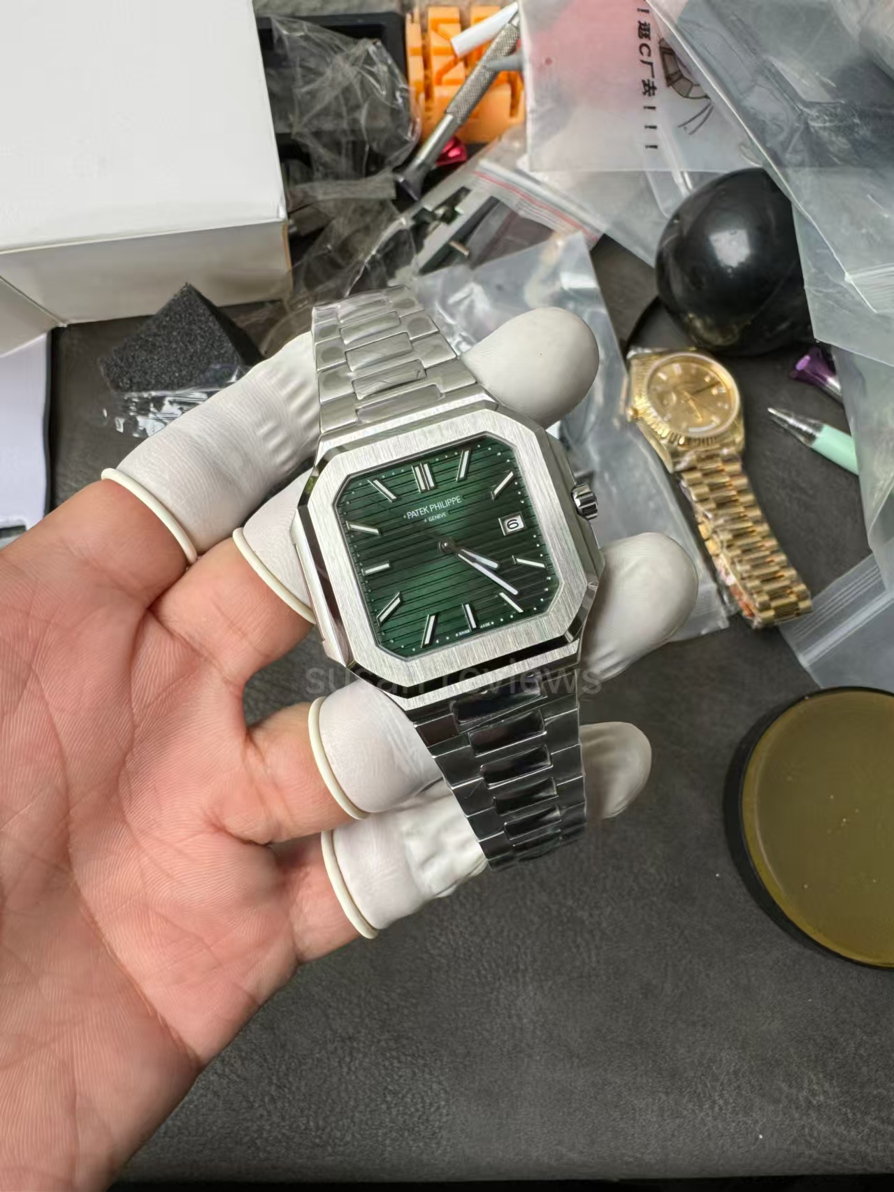 Replika Patek Philippe Cubitus 5821 Yeşil