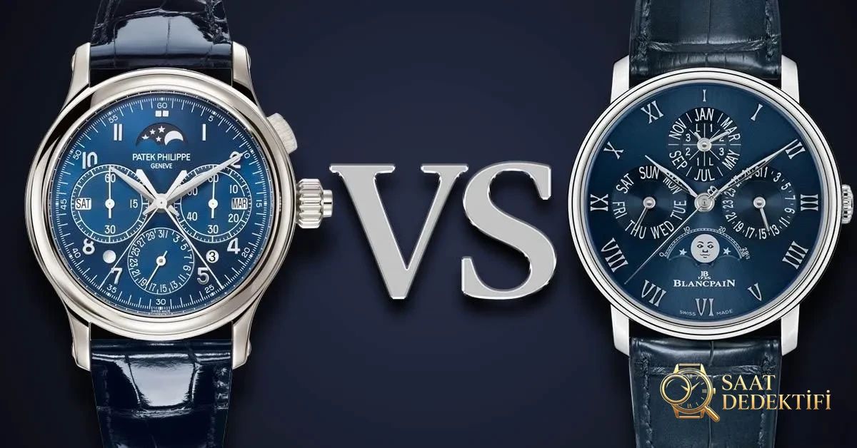 Patek Philippe vs Blancpain Karşılaştırması - Ön Görünüm ve Kasa Tasarımı