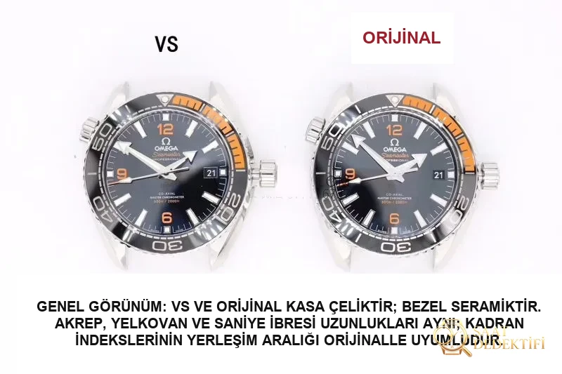 Planet Ocean 600M: VS Factory Omega Seamaster 600M çeyrek turuncu ve orijinal karşılaştırmalı inceleme - Tepe Kilit Mekanizması ve Conta Yapısı