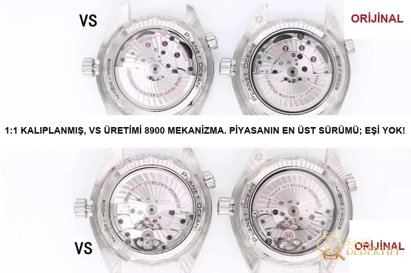 Planet Ocean 600M: VS Factory Omega Seamaster 600M çeyrek turuncu ve orijinal karşılaştırmalı inceleme - Kasa Ağırlık ve Denge Orantısı