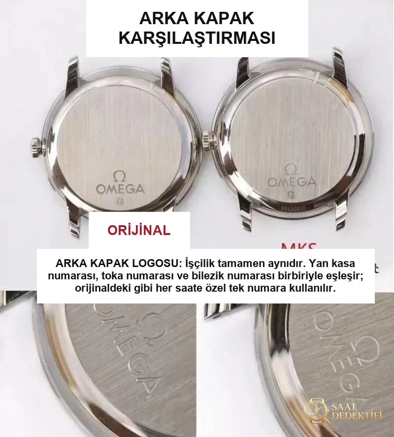 Popüler klasik saat MKS Factory Omega De Ville 39,5 mm orijinal karşılaştırmalı inceleme - Klips Kilidi ve Lazer Damgalar