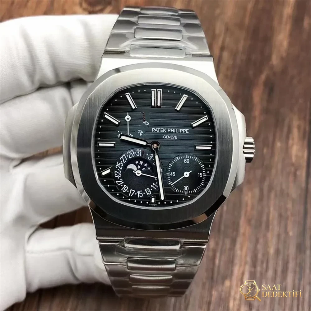 Is There Any Opening for PPF Factory Patek Philippe 5712 Nautilus 240 One Piece Mechanism Replica Watch? - Dial Detail and Bezel Workmanship