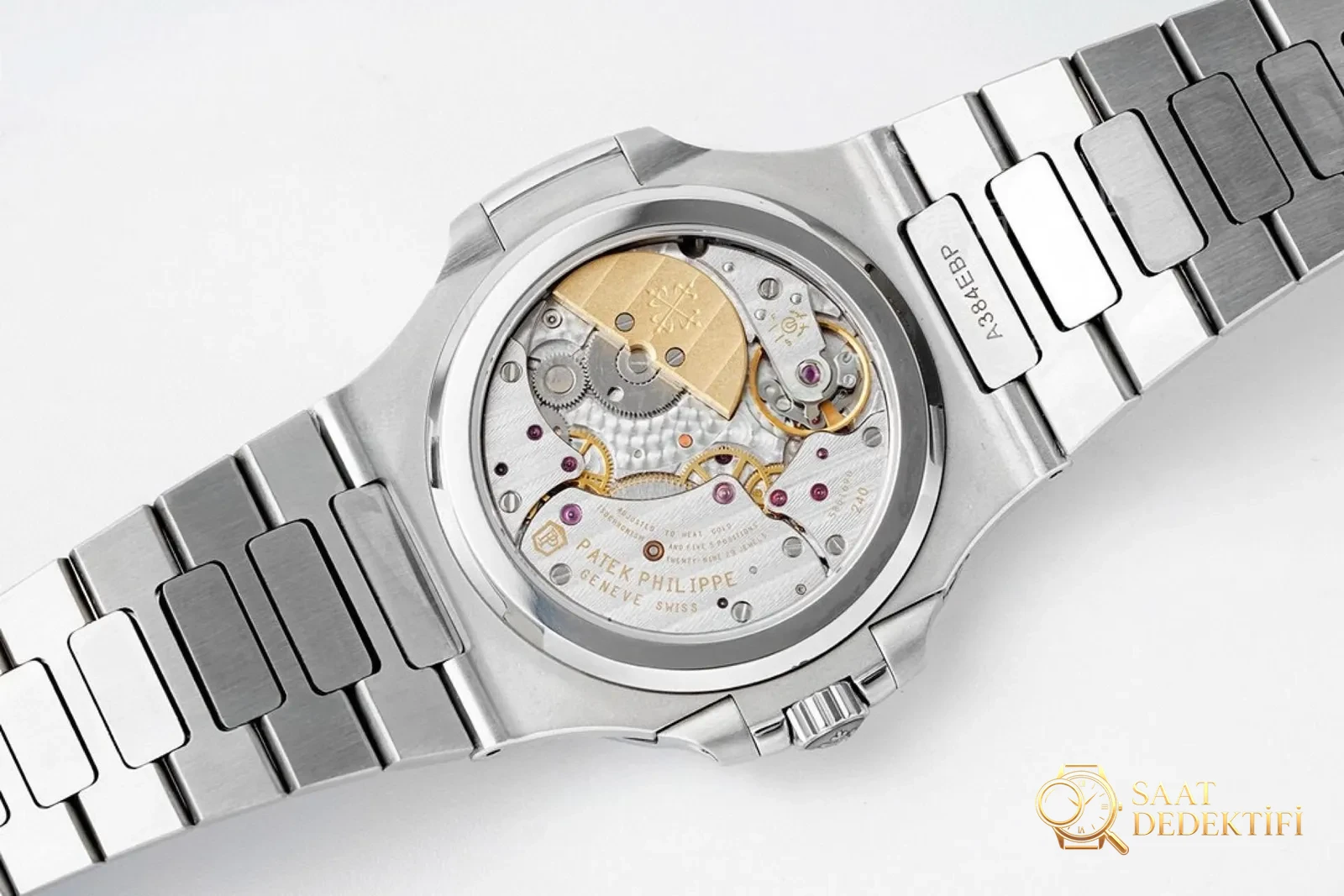 PPF Factory Patek Philippe 5712 v2 versiyonundaki tek parça 240 mekanizma nasıl ayırt edilir? - Klips Kilidi ve Lazer Damgalar
