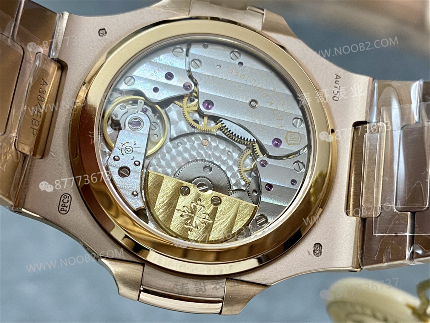 PPF Factory Patek Philippe 5712/1R Rose Gold 240 Tek Parça Mekanizma Yükseltmeli Gerçek Güç Rezervi Göstergeli Versiyon — 8. fotoğraf
