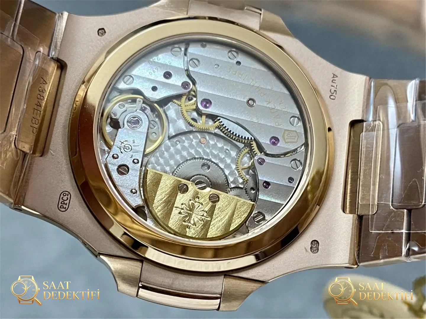 PPF Factory Patek Philippe 5712/1R Rose Gold 240 Tek Parça Mekanizma Yükseltmeli Gerçek Güç Rezervi Göstergeli Versiyon - Bilekte Duruş ve Kasa Orantısı