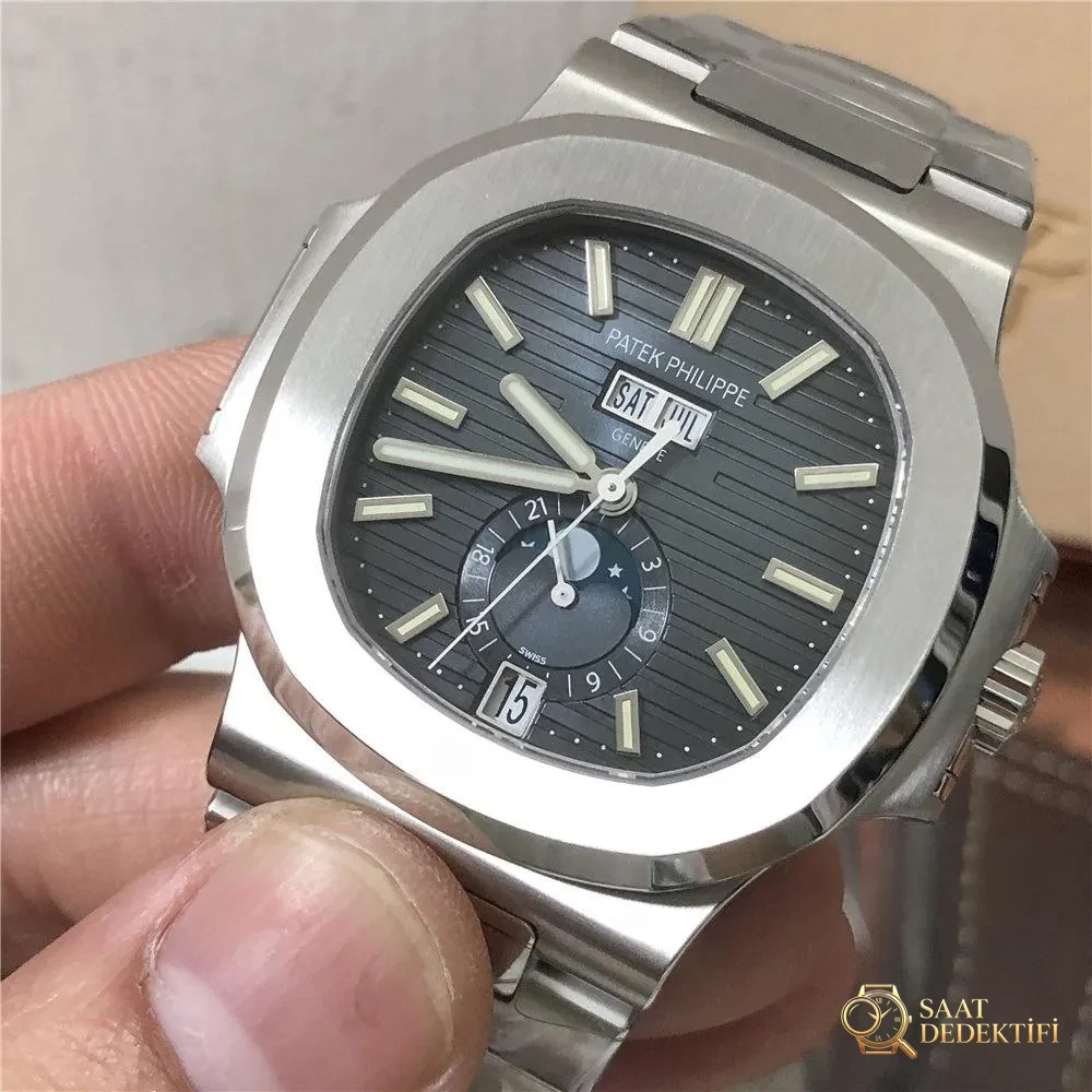 PPF Factory Patek Philippe 5726/1A-001 Nautilus nasıl bir saat? - Kasa Profili ve Kurma Kolu İncelemesi
