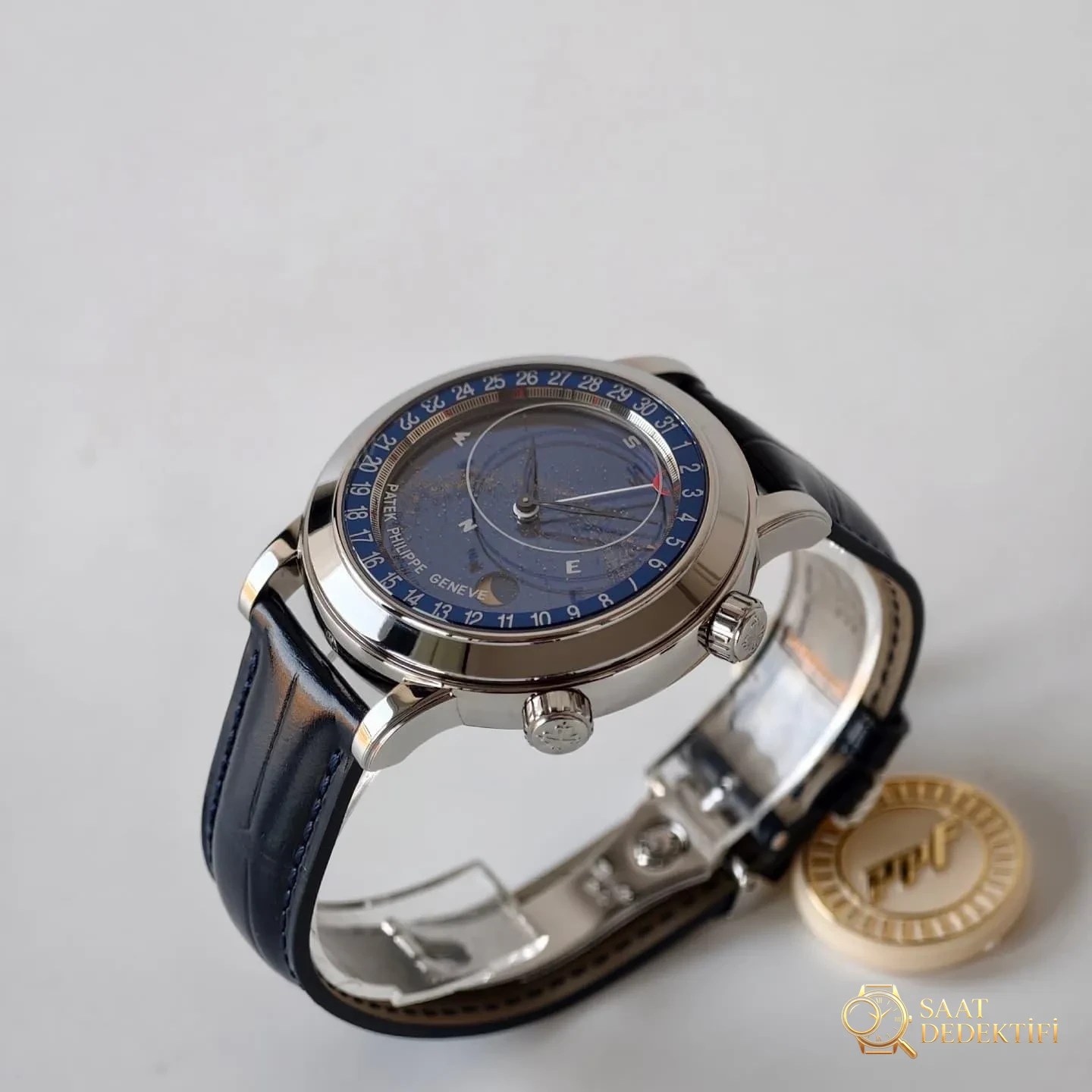 PPF Factory Patek Philippe 6102 Sky Moon: How are the details and craftsmanship of the star map? - Dial Detail and Bezel Workmanship