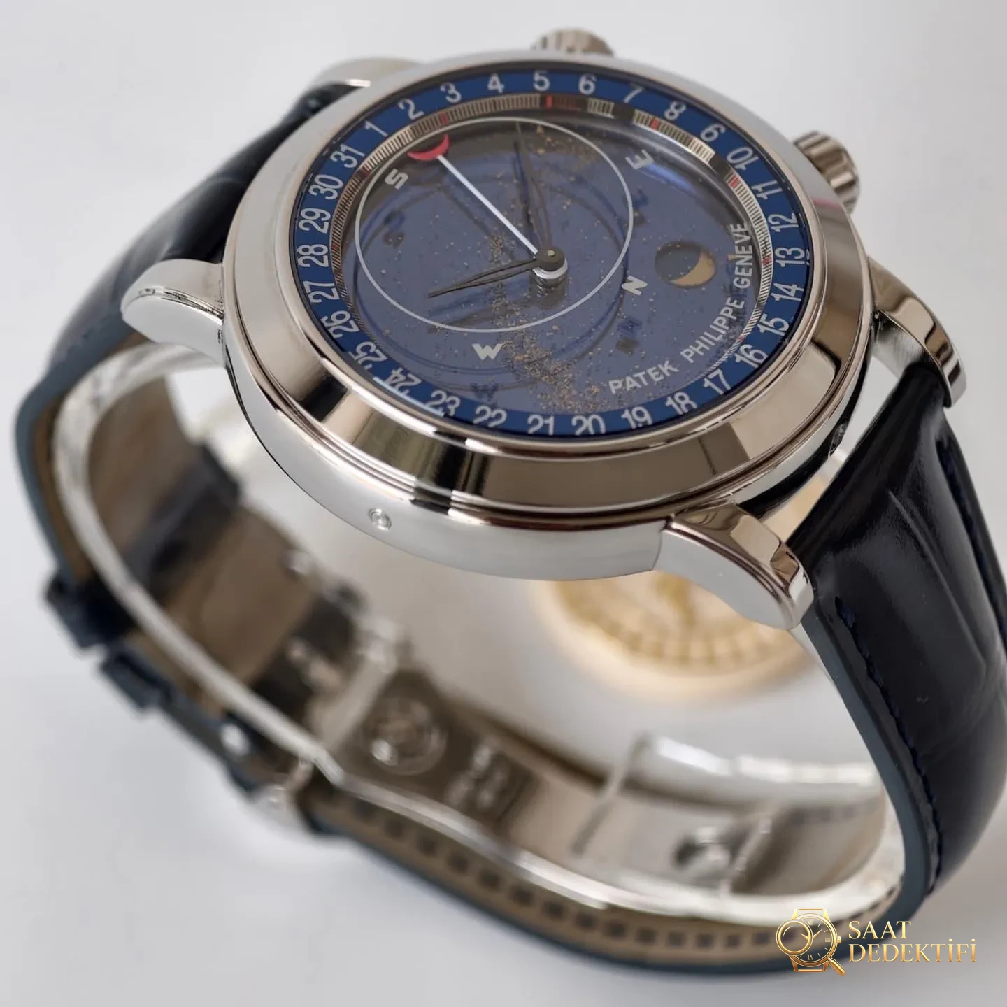 PPF Factory Patek Philippe 6102 Sky Moon: How are the details and craftsmanship of the star map? - Case Profile and Crown Examination