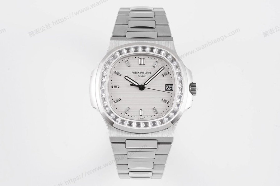 PPF Factory Patek Philippe Sport Elegance Serisi 5711/1A 010 Beyaz Kadran Elmas Kakmalı Nautilus İncelemesi — 2. fotoğraf