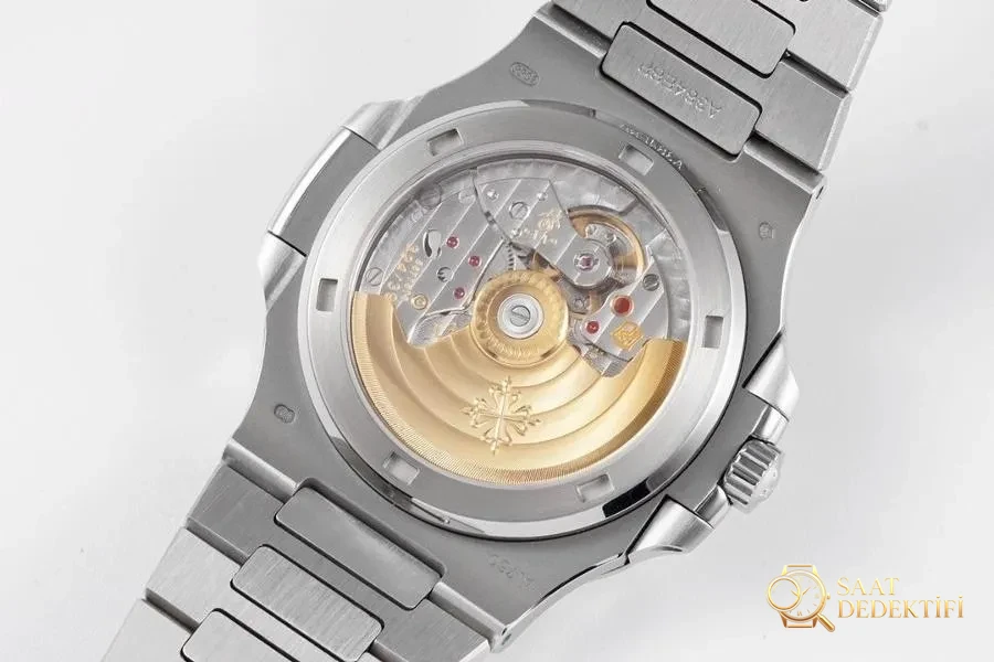 PPF Factory Patek Philippe Sport Elegance serisi 5711/1A 010 gri-mavi elmas kakmalı Nautilus kol saati incelemesi - Klips Kilidi ve Lazer Damgalar