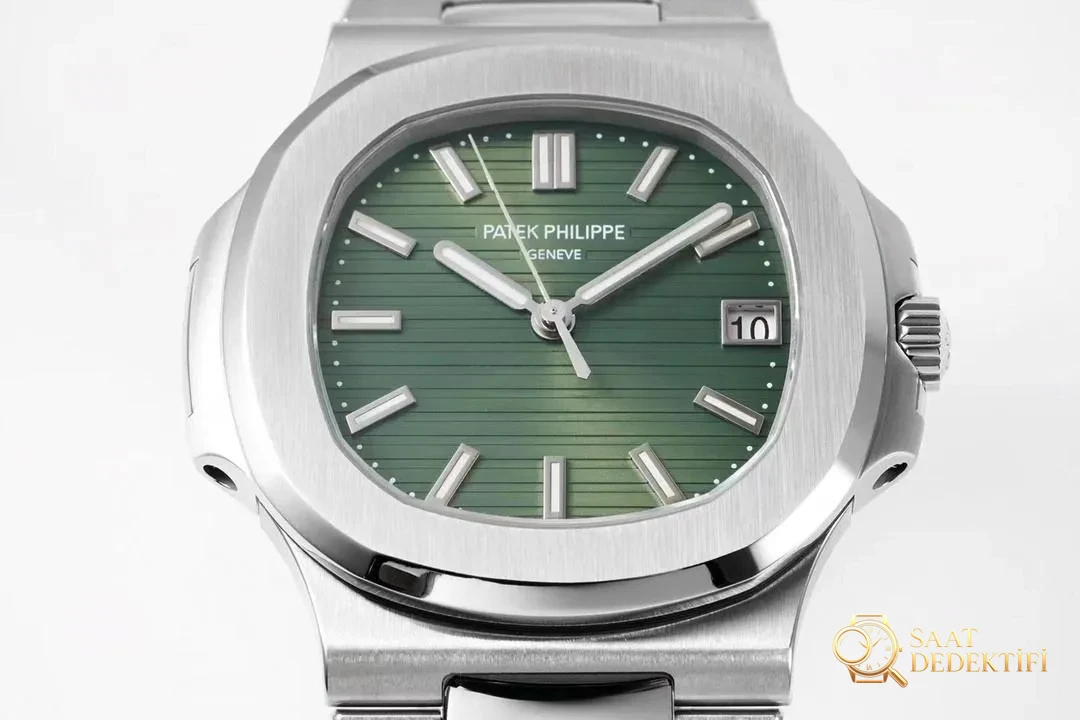 PPF Factory Patek Philippe zeytin yeşili kadranlı Nautilus 5711 - 330 mekanizmasına yükseltildi - Bilezik, Toka ve Klips Mekanizması