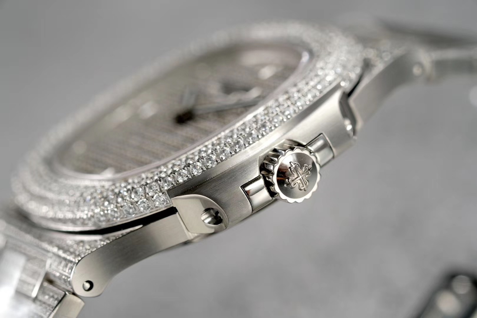 PPF Factory V3 Patek Philippe 5719/10G-010 Beyaz Altın Nautilus Yıldız Kaplı Kadran Kol Saati — 46. fotoğraf