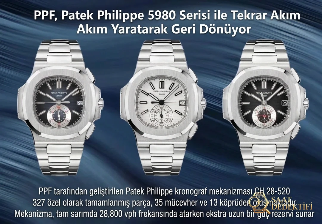 Patek Philippe Nautilus 5980 PPF Factory Review - Front View and Case Design