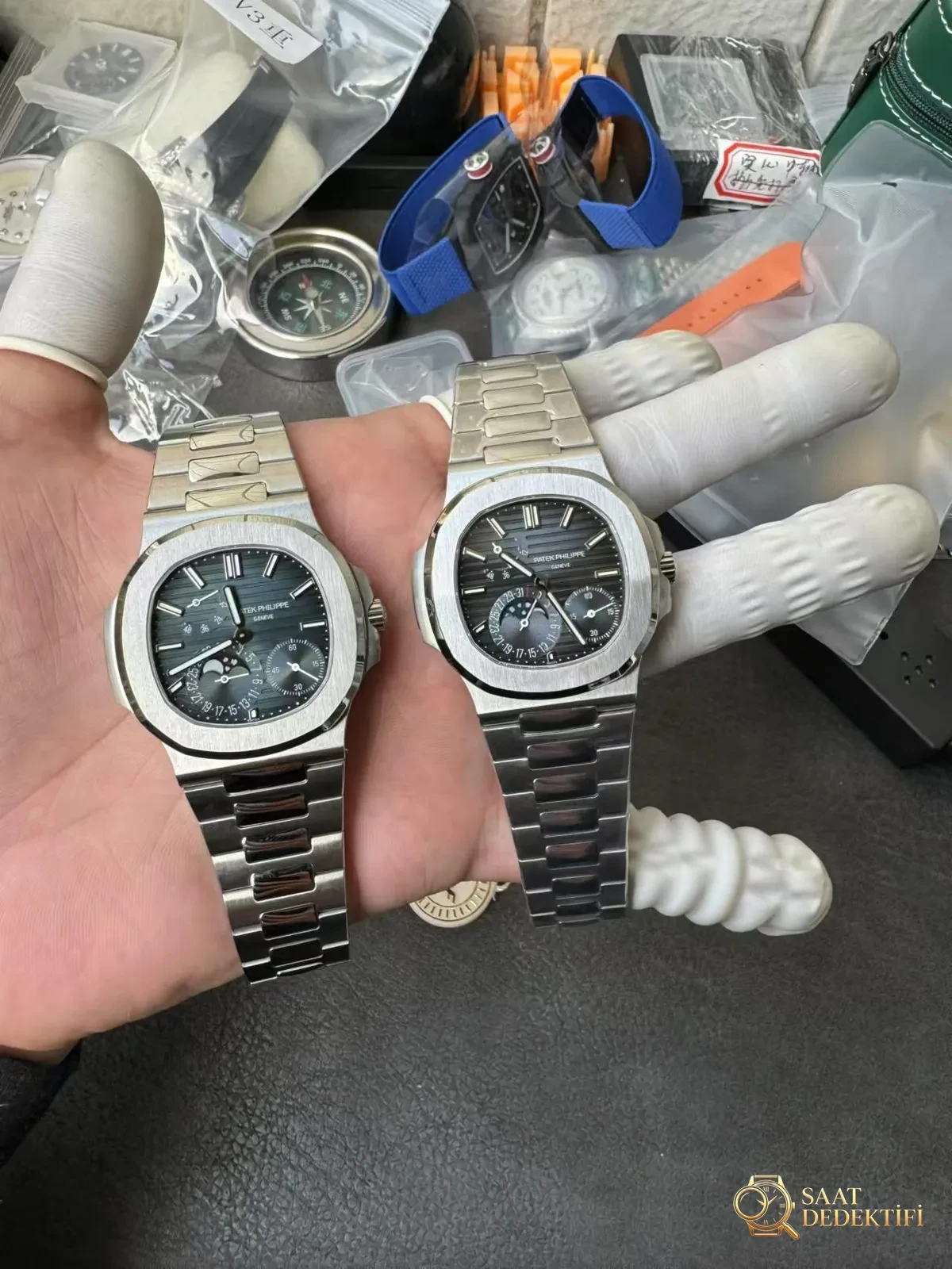 PPF Nautilus Moon Phase 5712 - Kadran Detayı ve Bezel İşçiliği