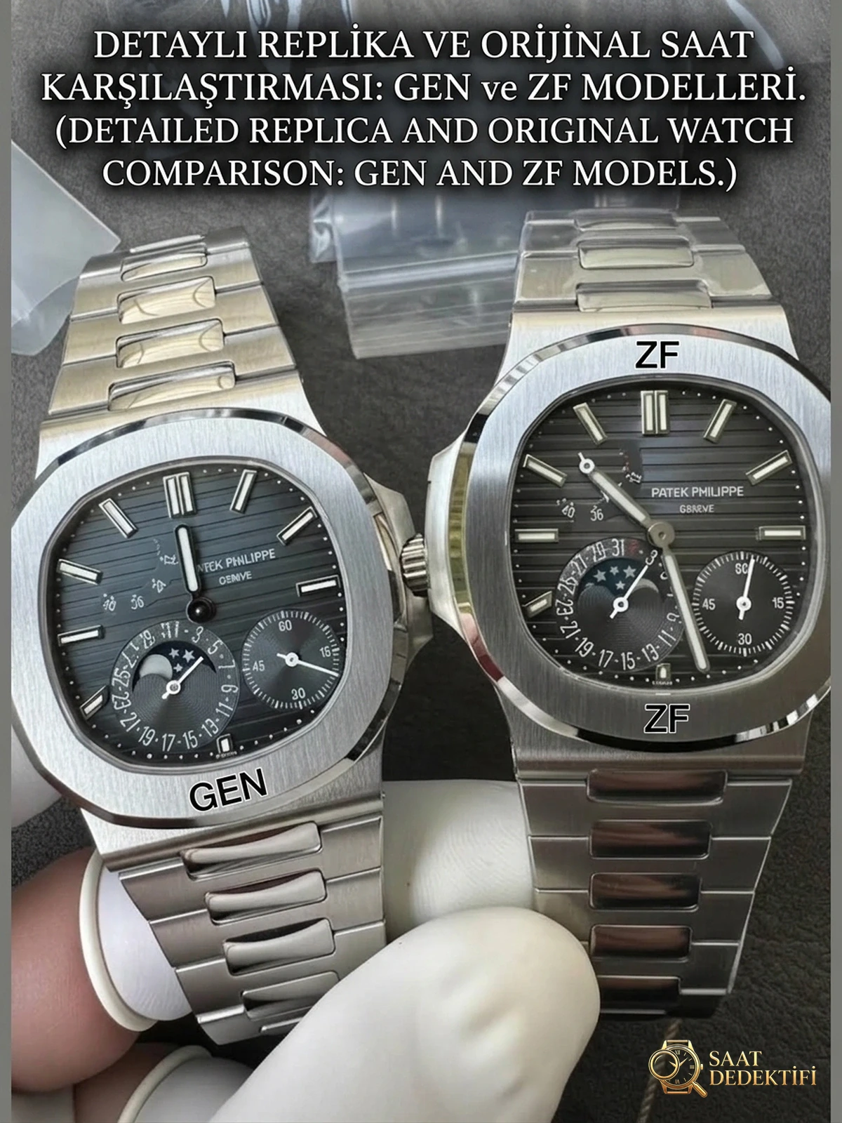PPF Nautilus Moon Phase 5712 - Mekanizma Zemberek ve Balans Detayı