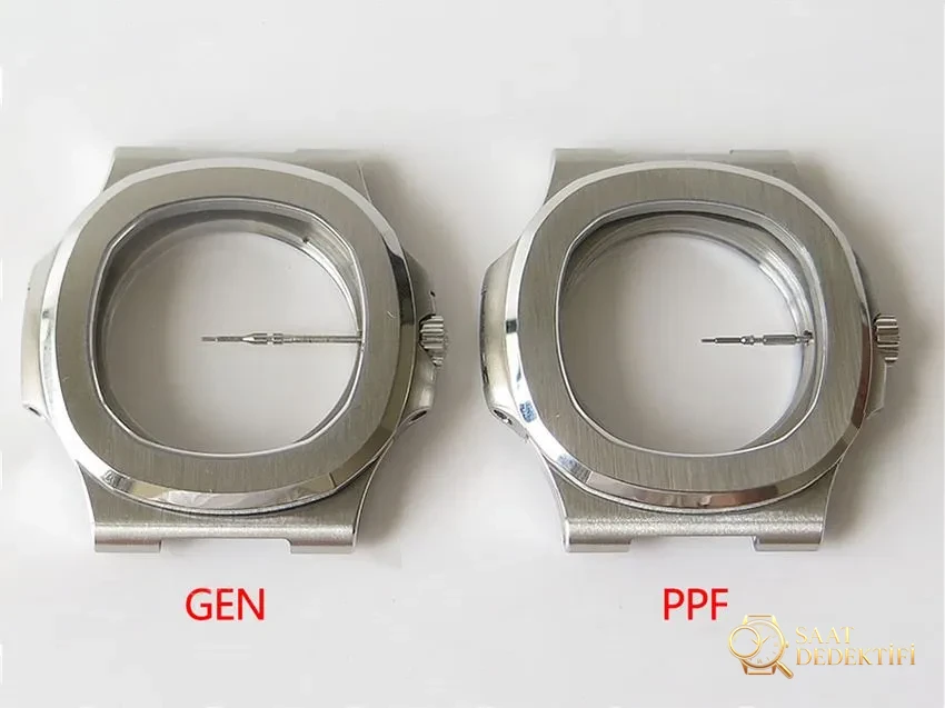 PPF Nautilus V4 versiyon gri kadran deri kayış - Arka Kapak Gravür ve Seri Numarası