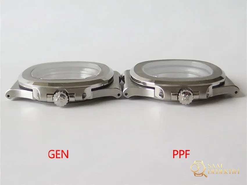 PPF Nautilus V4 versiyon gri kadran deri kayış - Tepe Kilit Mekanizması ve Conta Yapısı