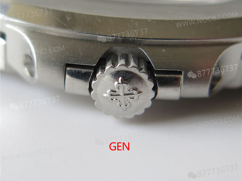 PPF Nautilus V4 versiyon gri kadran deri kayış — 34. fotoğraf