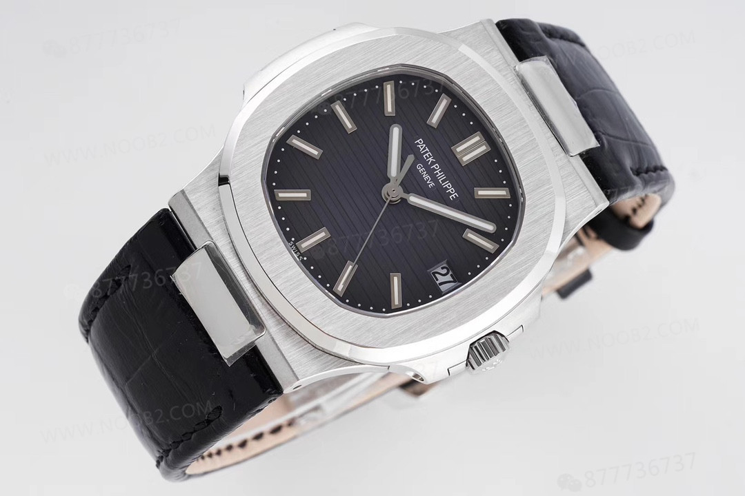 PPF Nautilus V4 versiyon gri kadran deri kayış — 45. fotoğraf