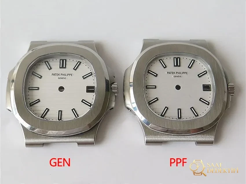 PPF Nautilus V4 versiyonu beyaz kadran deri kayış - Kadran Detayı ve Bezel İşçiliği