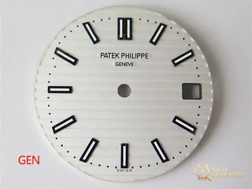 PPF Nautilus V4 versiyonu beyaz kadran deri kayış - Makro Kadran ve İndeks İşçiliği