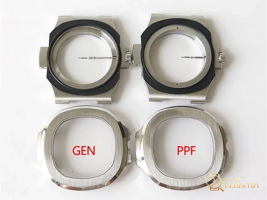 PPF Nautilus V4 versiyonu beyaz kadran deri kayış - Kordon Dokusu ve Dikiş Detayları