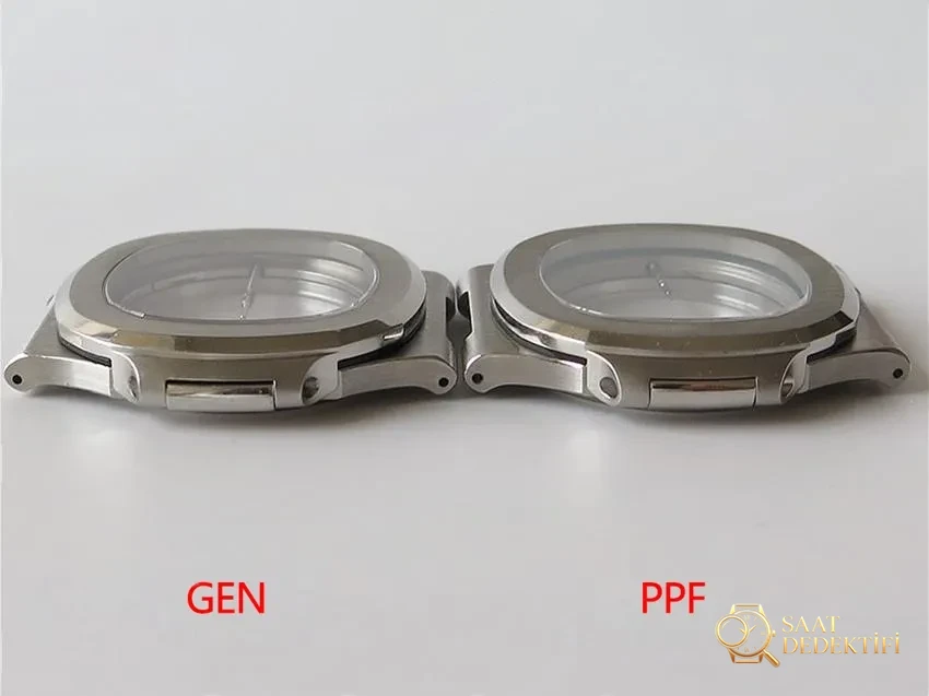 PPF Nautilus V4 versiyonu beyaz kadran deri kayış - Makro Mekanizma Köprüleri ve Cenevre Çizgileri
