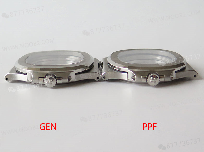 PPF Nautilus V4 versiyonu gri-mavi kadran, deri kayış — 23. fotoğraf