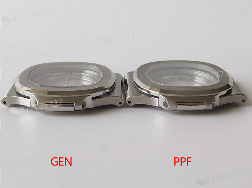 PPF Nautilus V4 versiyonu gri-mavi kadran, deri kayış — 25. fotoğraf
