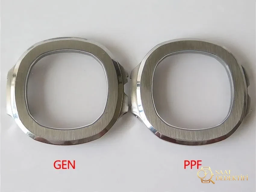 PPF Nautilus V4 versiyonu gri-mavi kadran, deri kayış - Balans Çarkı ve Zemberek Aksamı