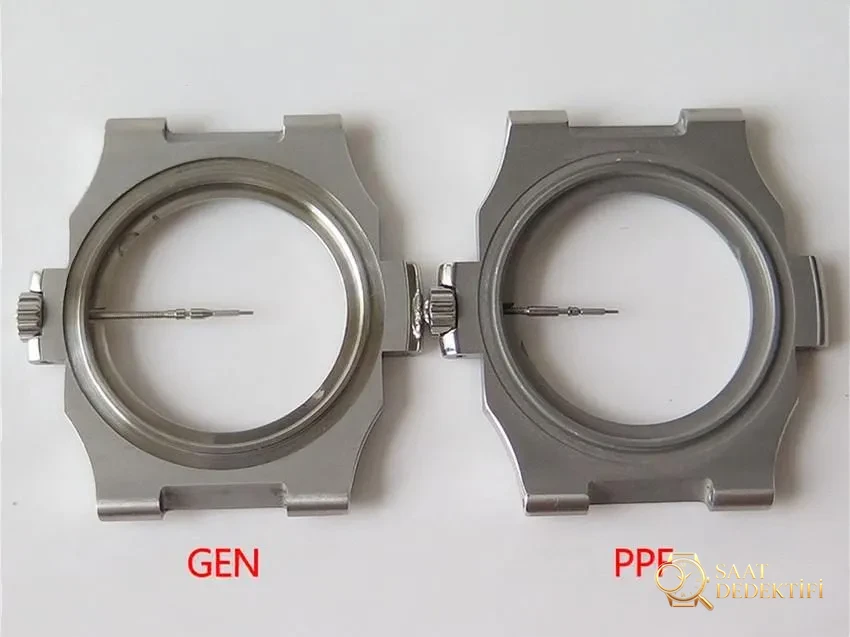 PPF Nautilus V4 versiyonu gri-mavi kadran, deri kayış - Kasa Ağırlık ve Denge Orantısı