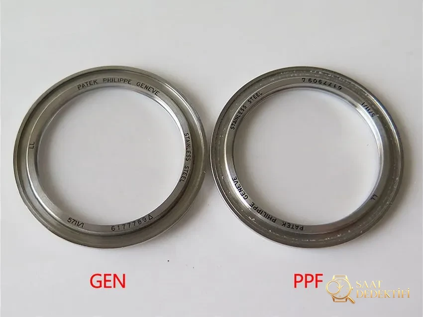 PPF Nautilus V4 versiyonu gri-mavi kadran, deri kayış - Mekanizma Regülatör ve Sapma Ayar Bloğu
