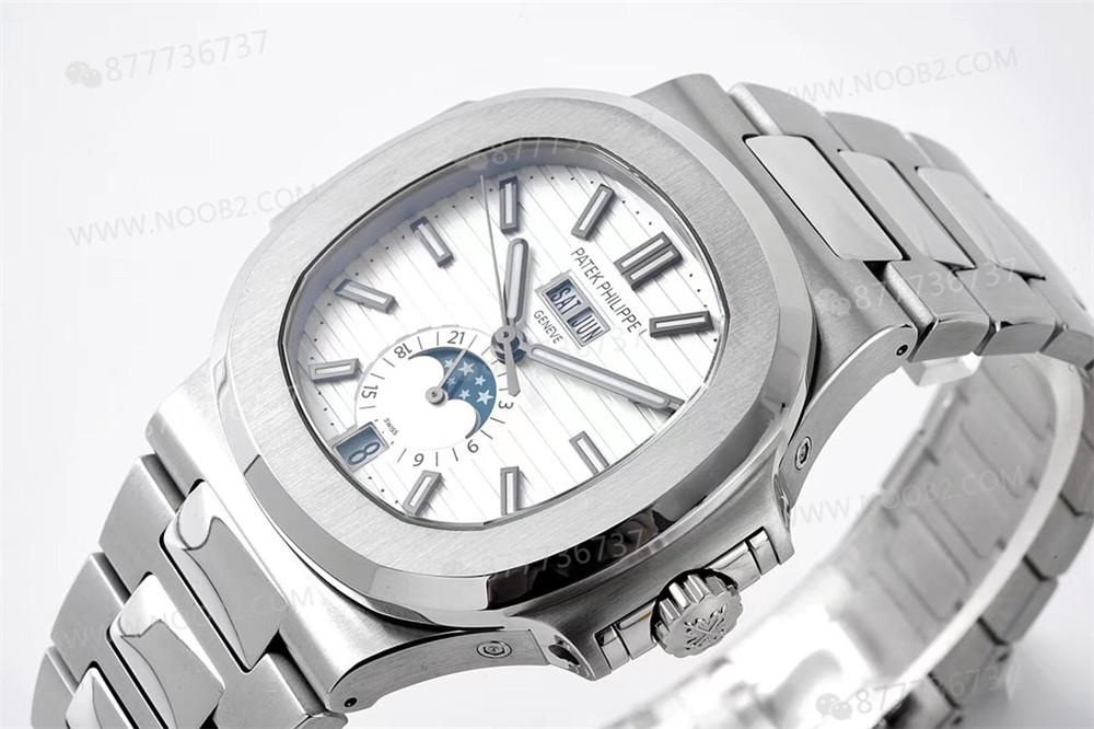 PPF Patek Philippe 5726 Nautilus yıllık takvim ay evreli replika saatin işçiliği nasıl? — 3. fotoğraf