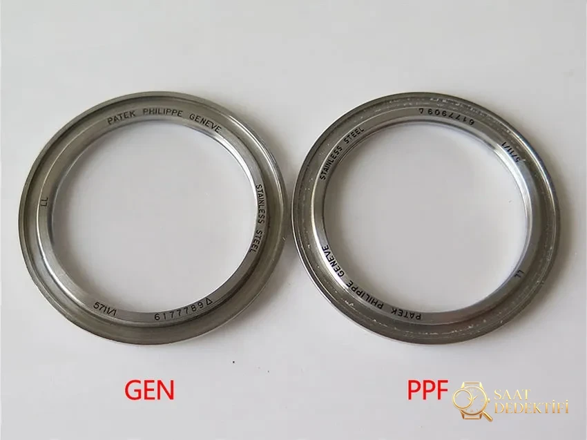 PPF Factory V3 Patek Philippe 5719/10G-010 Beyaz Altın Nautilus Yıldız Kaplı Kadran Kol Saati - Kordon Bakla Esnekliği ve Pim Yuvaları