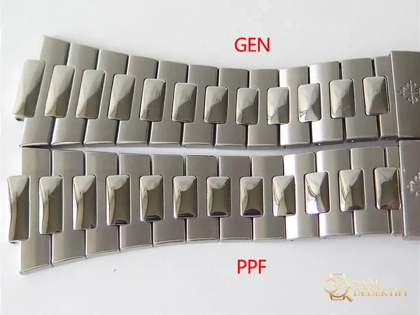 PPF Factory V3 Patek Philippe 5719/10G-010 Beyaz Altın Nautilus Yıldız Kaplı Kadran Kol Saati - Arka Safir Cam Altında Kalibre Detayı