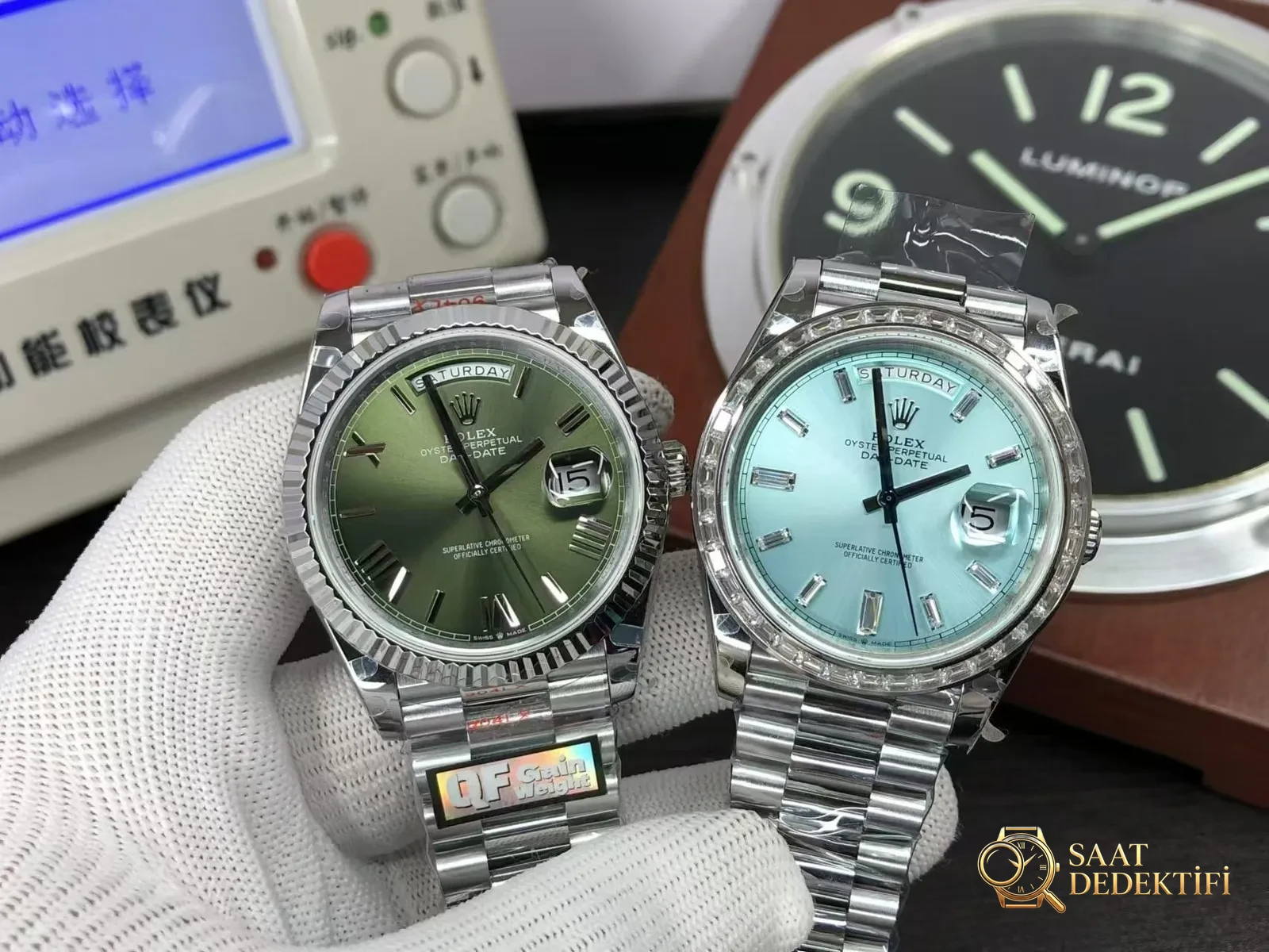 Qf Day Date vs Gm Day Date Karşılaştırması - Ön Görünüm ve Kasa Tasarımı