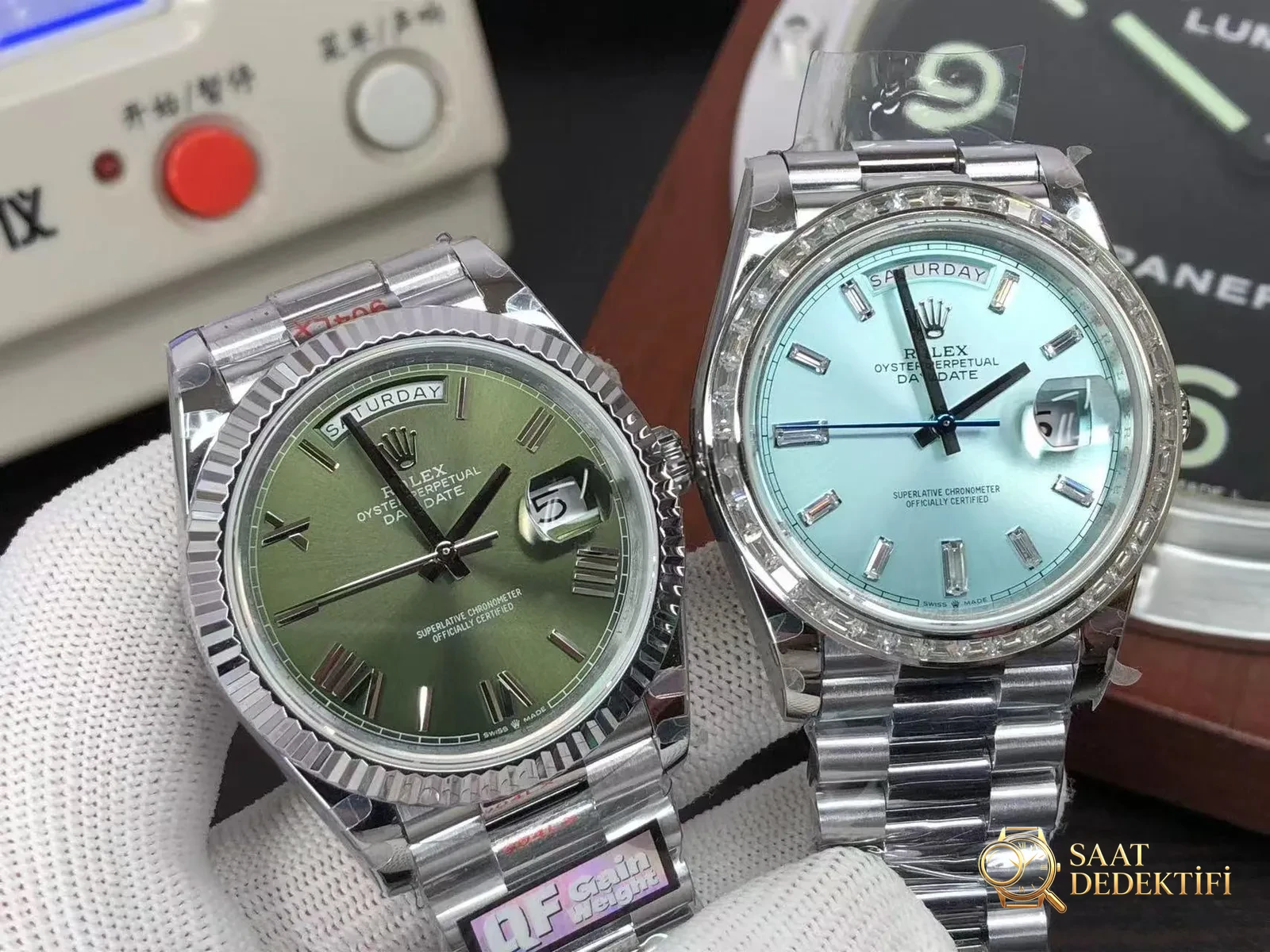 QF Day-Date vs GM Day-Date - Arka Kapak ve Mekanizma Detayı