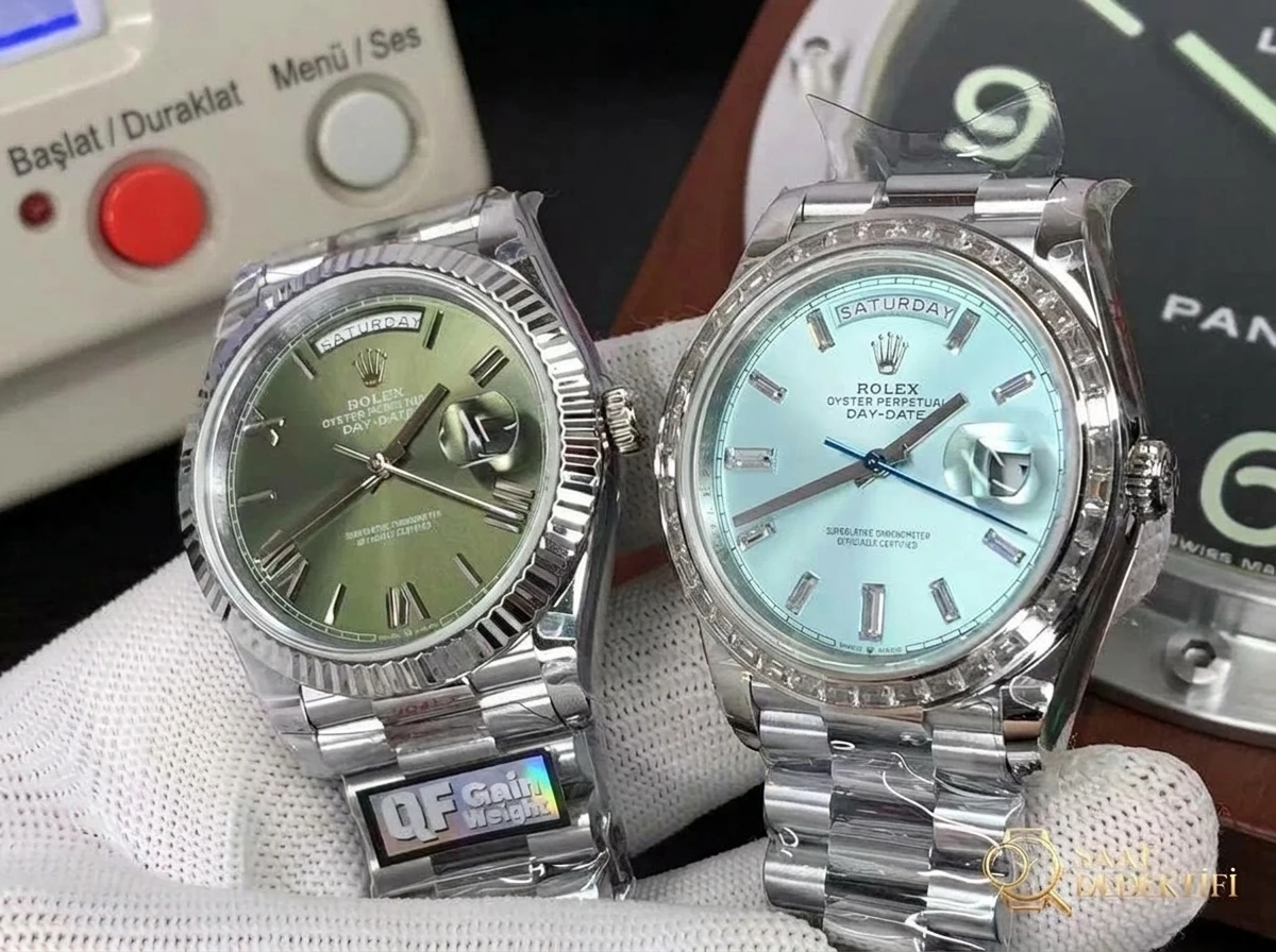 QF Day-Date vs GM Day-Date - Fosfor ve Super-LumiNova Gece Görünümü
