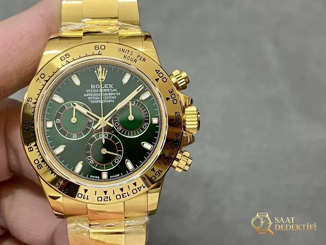 QF Factory Rolex Daytona, 174 gram ağırlık, altın kaplama yükseltmeye uygun - Kasa Profili ve Kurma Kolu İncelemesi