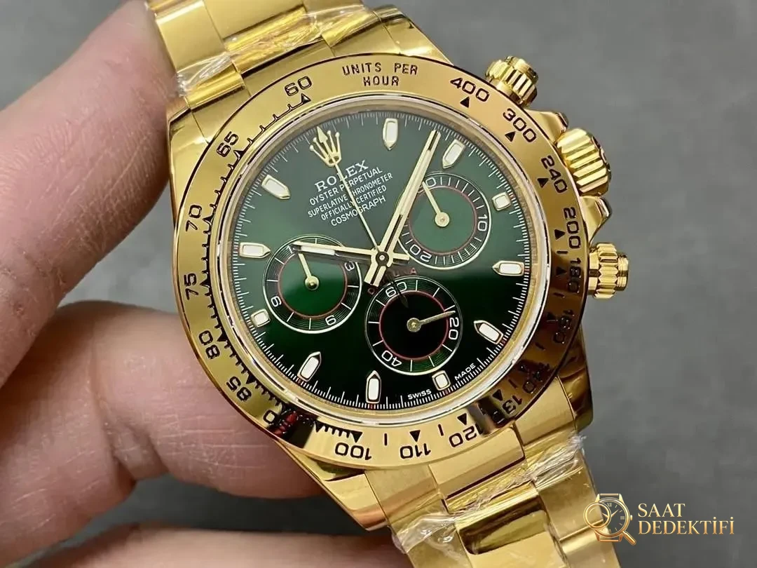 QF Factory Rolex Daytona, 174 gram ağırlık, altın kaplama yükseltmeye uygun - Arka Kapak ve Mekanizma Detayı