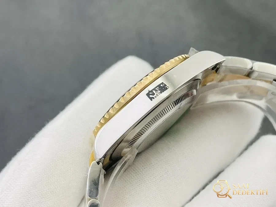 QTQ Factory Rolex Submariner Serisi 18K Altın Kaplama Model - Arka Kapak ve Mekanizma Detayı