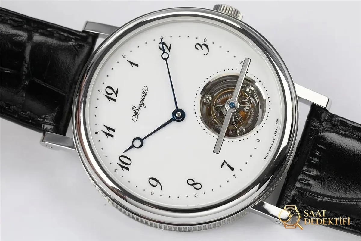 R8 Breguet 5 kadran konumu tourbillon 5367 beyaz kadran - Kadran Detayı ve Bezel İşçiliği