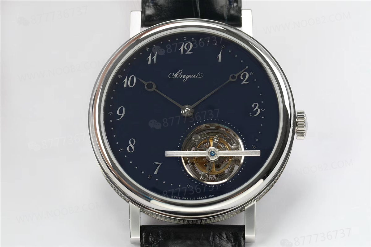R8 Breguet 5367 Saat 5 Konumu Tourbillon Mavi Kadran — 1. fotoğraf