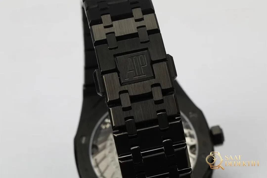 R8 Factory Audemars Piguet Royal Oak Tourbillon V2 Модернизированная версия Полностью черные наручные часы — размер на запястье и пропорции корпуса