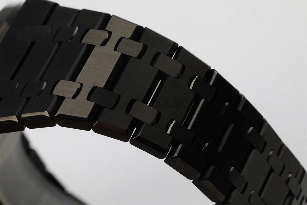 R8 Factory Audemars Piguet Royal Oak Tourbillon V2 Yükseltilmiş Sürüm Tam Siyah Kol Saati — 9. fotoğraf