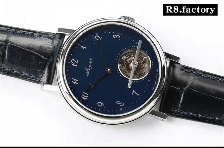 R8 Factory yeni Breguet 5367 Tourbillon Classique klasik seri ultra ince kol saati — 7. fotoğraf