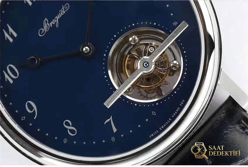 R8 Reloj de pulsera ultrafino Breguet 5367 Tourbillon Classique nuevo de fábrica - Vista nocturna de fósforo y Super-LumiNova